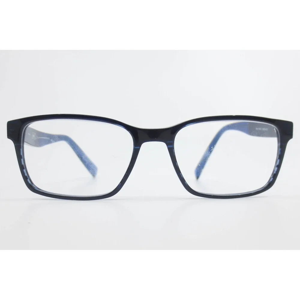 A&C Bonham Navy Blue Rectangular Eyeglasses Frames 56-18-150 NAV